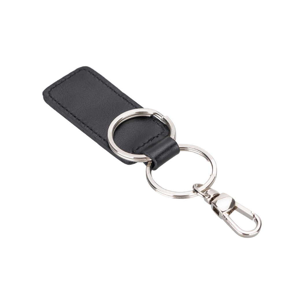 Mina Leather Keychain RST1 Black