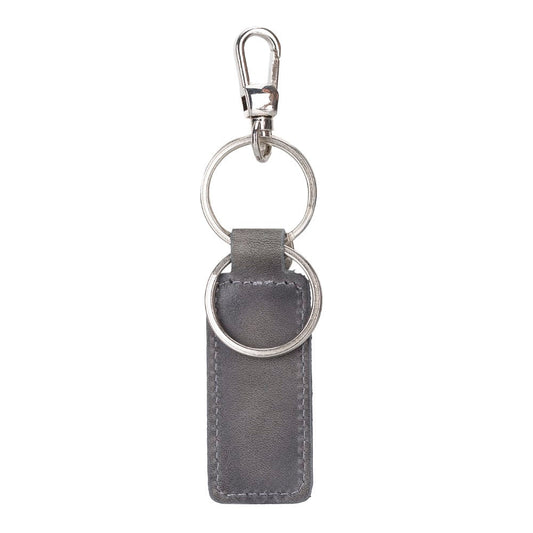 Mina Leather Keychain VS4EF Gray