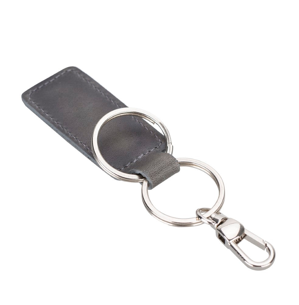 Mina Leather Keychain VS4EF Gray