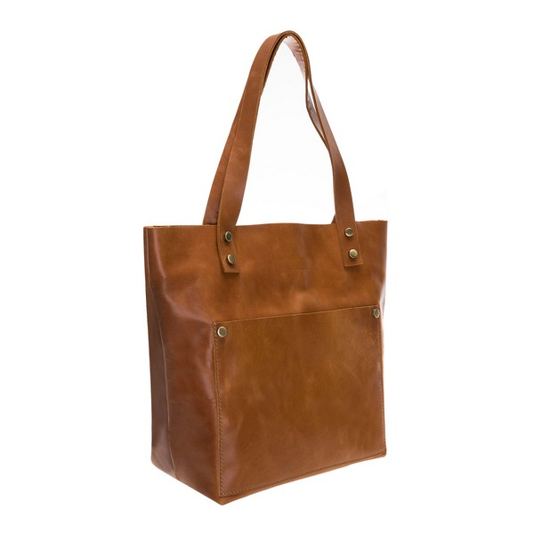 Moon Leather Women's Bag Medium Size G19 Tan
