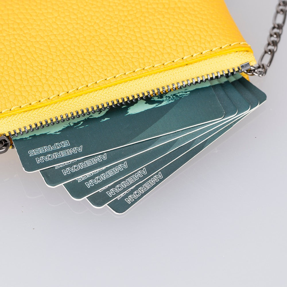 Multima Leather Card Holder FL12 Yellow