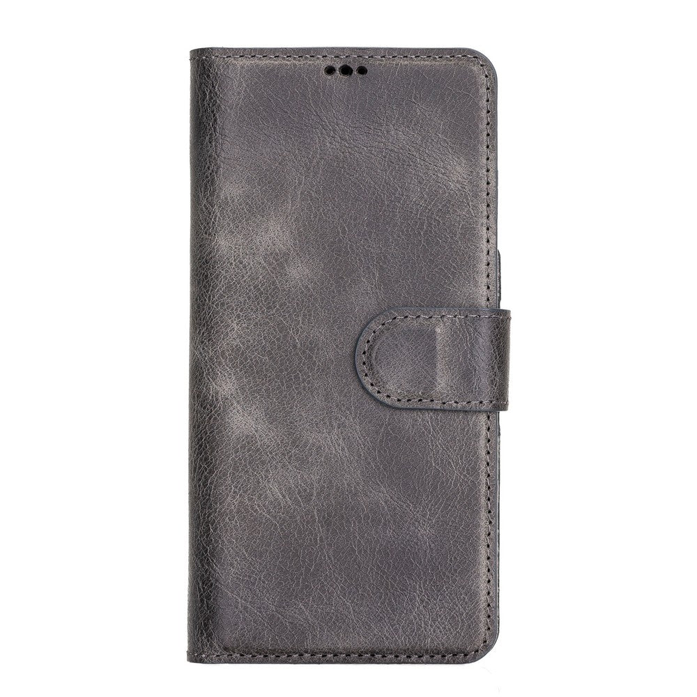 Huawei P30 Compatible Leather Wallet Case TN18EF Gray