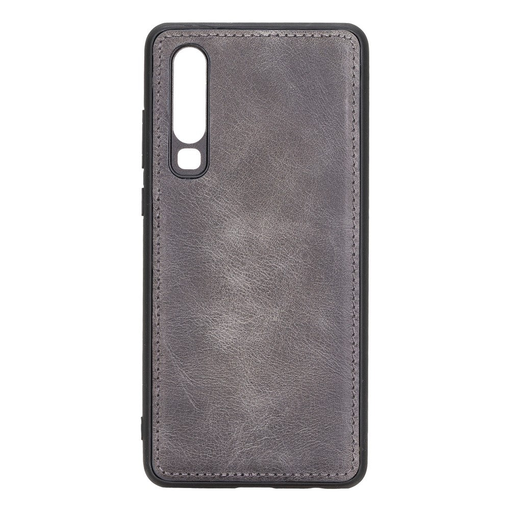 Huawei P30 Compatible Leather Wallet Case TN18EF Gray