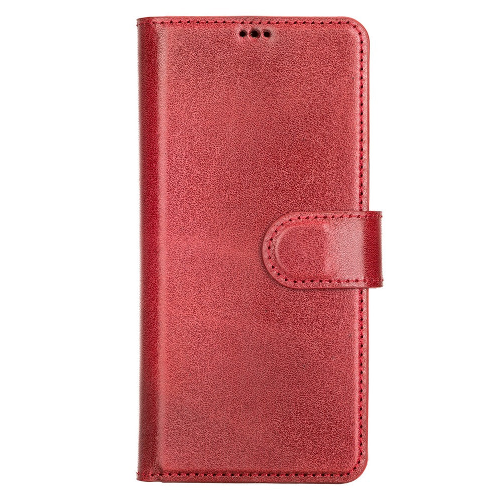 Huawei P30 Compatible Leather Wallet Case V4EF Red