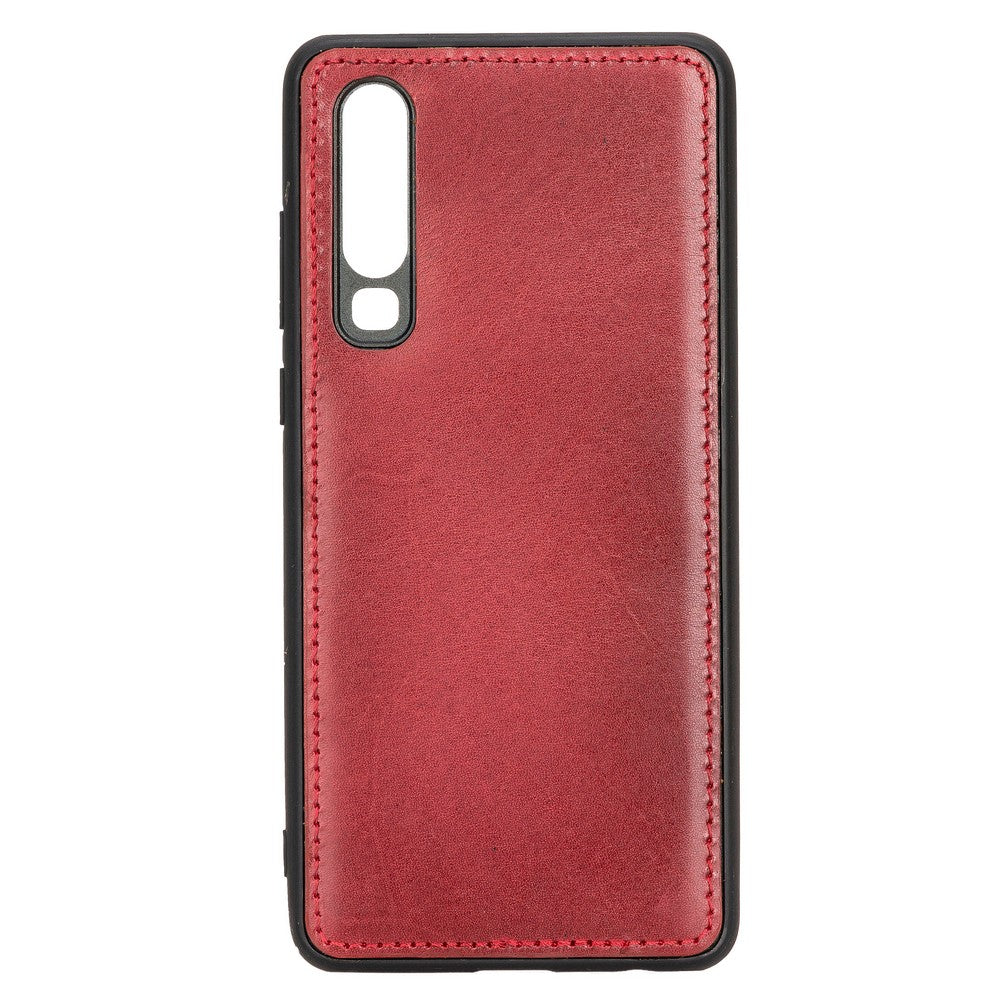 Huawei P30 Compatible Leather Wallet Case V4EF Red