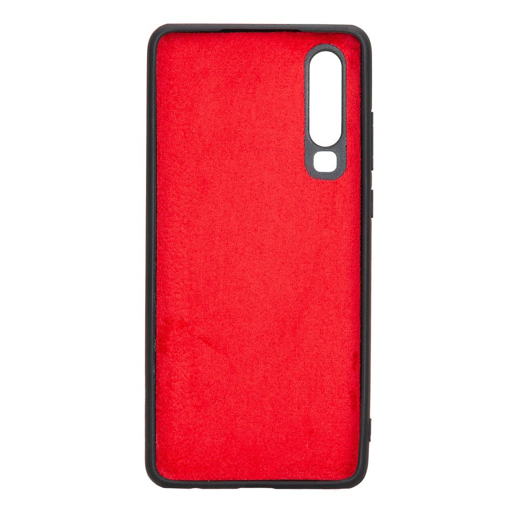 Huawei P30 Compatible Leather Wallet Case V4EF Red