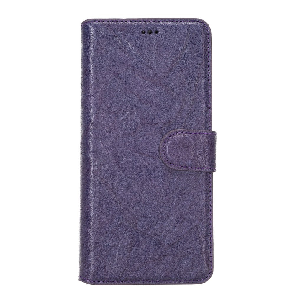 Samsung Galaxy S8 Plus Compatible Leather Wallet Case B13 Lilac