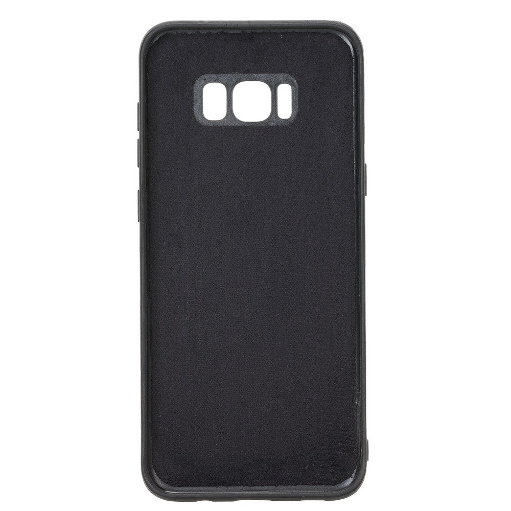 Samsung Galaxy S8 Plus Compatible Leather Wallet Case Camouflage Black