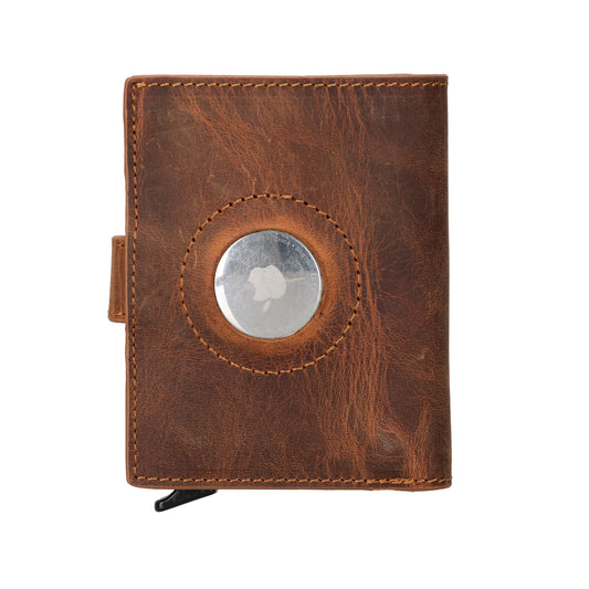 Palertag Leather Wallet, Apple AirTag Compatible G2