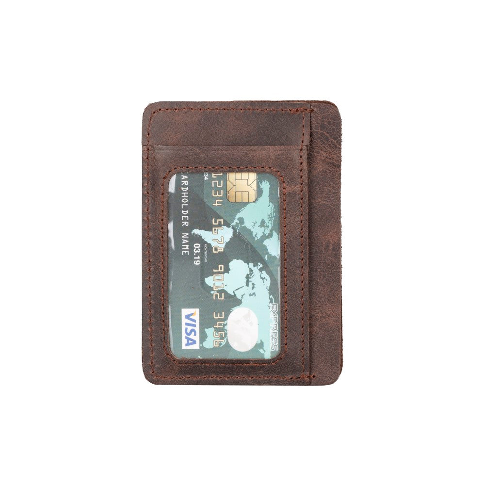 Parma Leather Card Holder G2 Brown