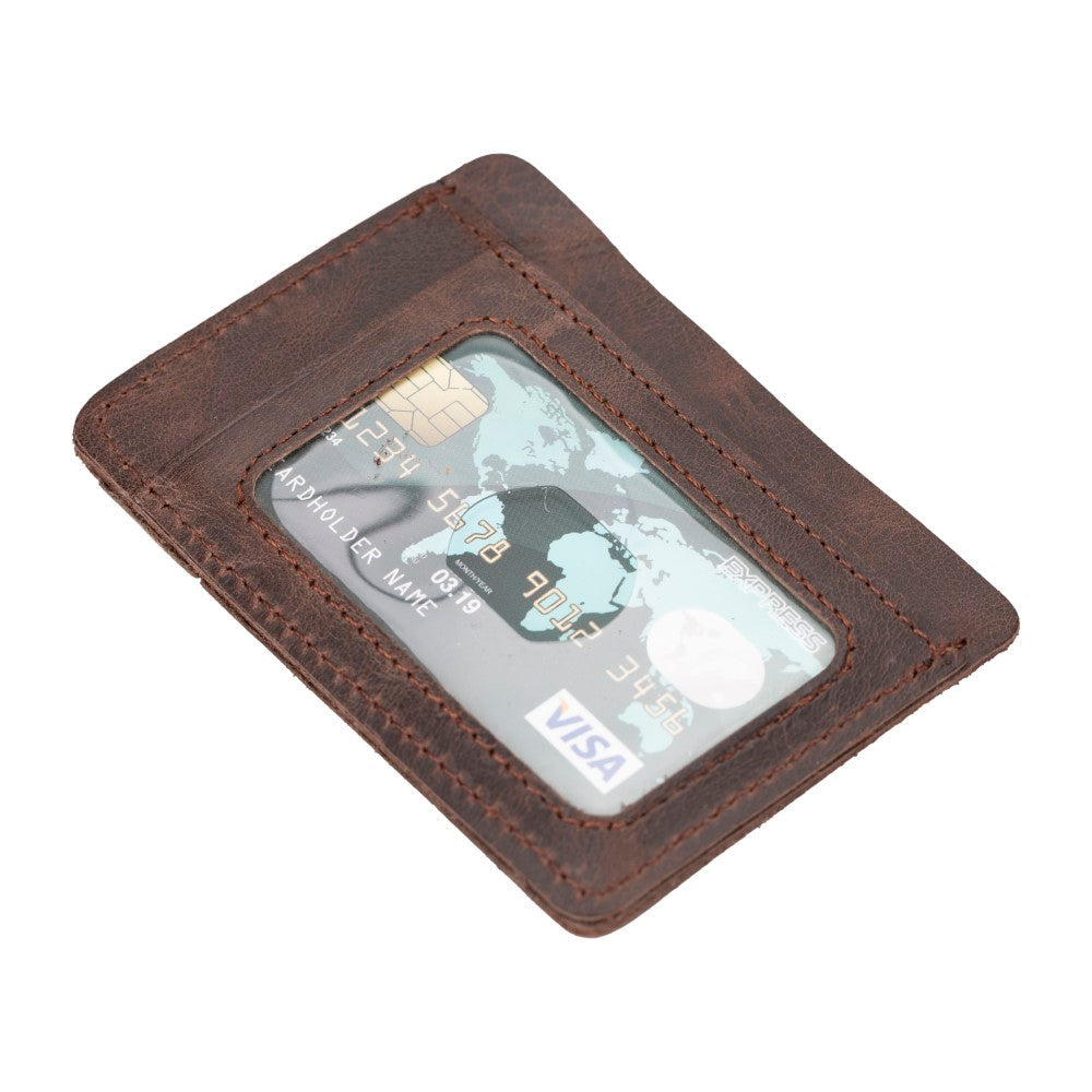 Parma Leather Card Holder G2 Brown