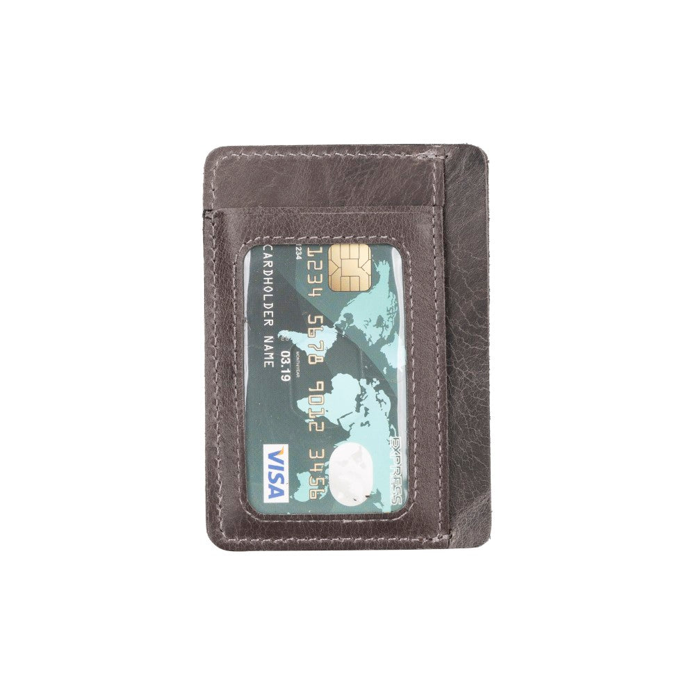 Parma Leather Card Holder TN18 Gray