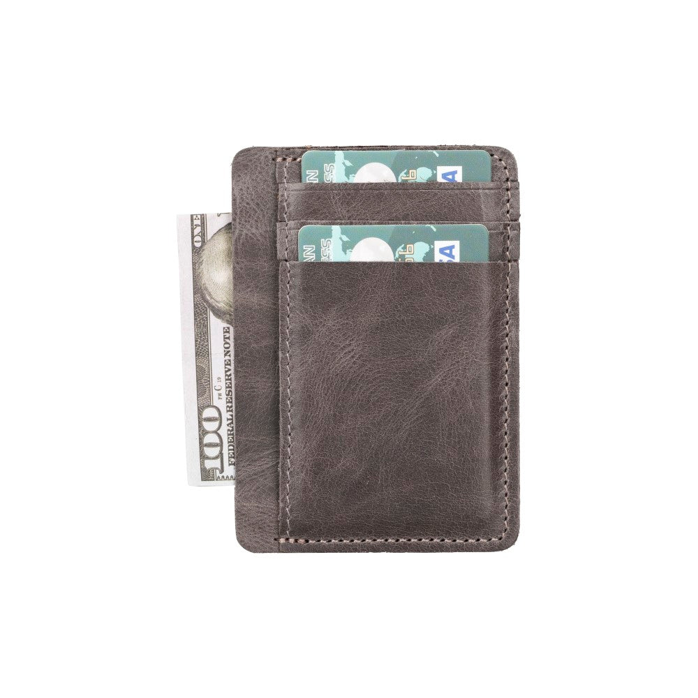 Parma Leather Card Holder TN18 Gray