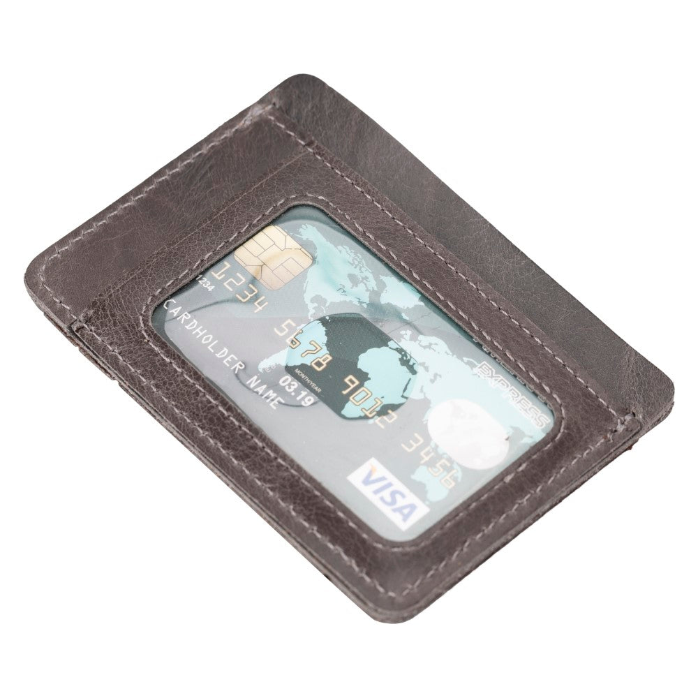 Parma Leather Card Holder TN18 Gray