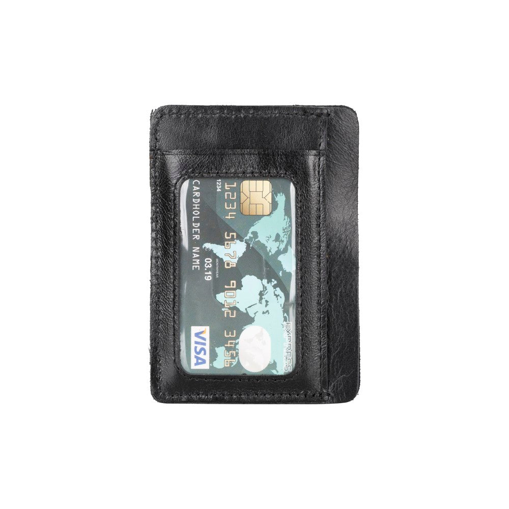 Parma Leather Card Holder RST1 Black