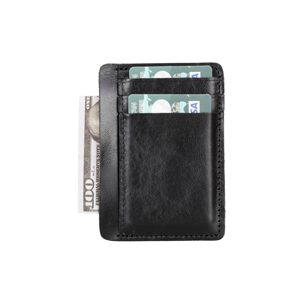 Parma Leather Card Holder RST1 Black