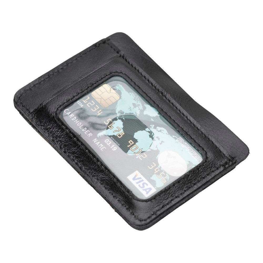 Parma Leather Card Holder RST1 Black