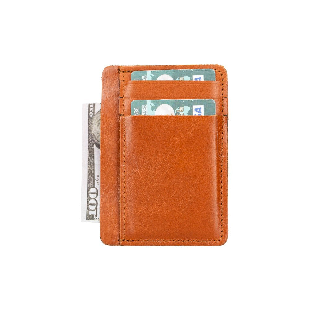 Parma Leather Card Holder RST2 Tan