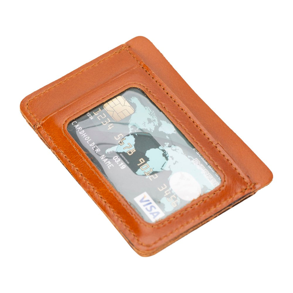 Parma Leather Card Holder RST2 Tan