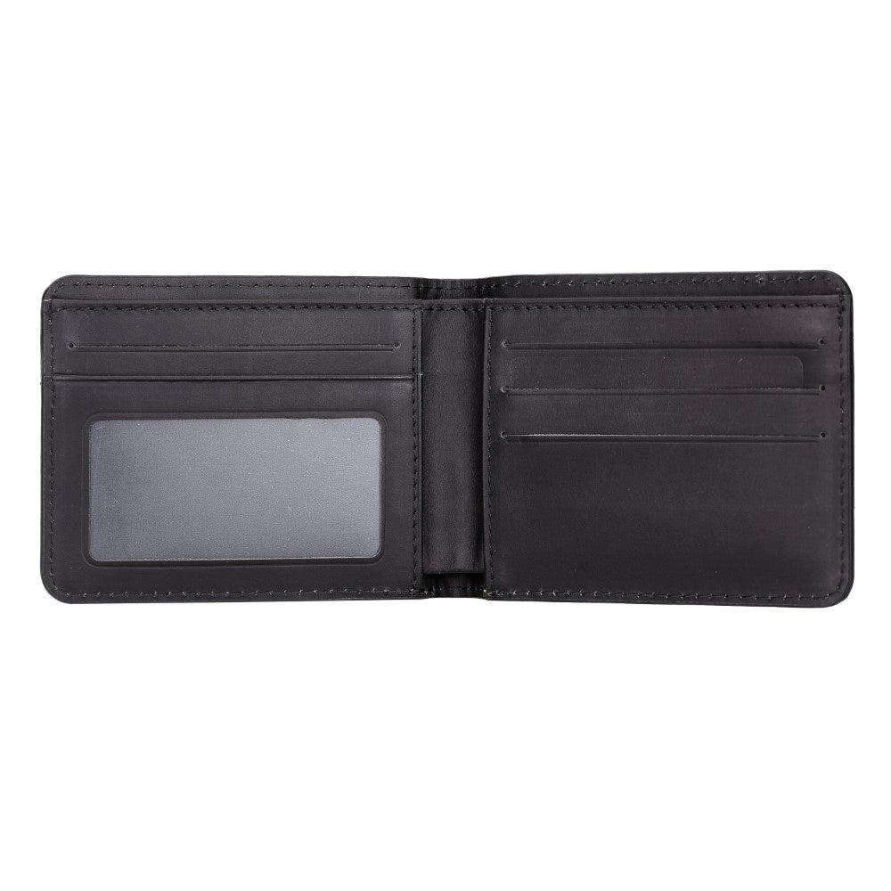 Pier Wallet, 8 Card Compartments, Rustic Black