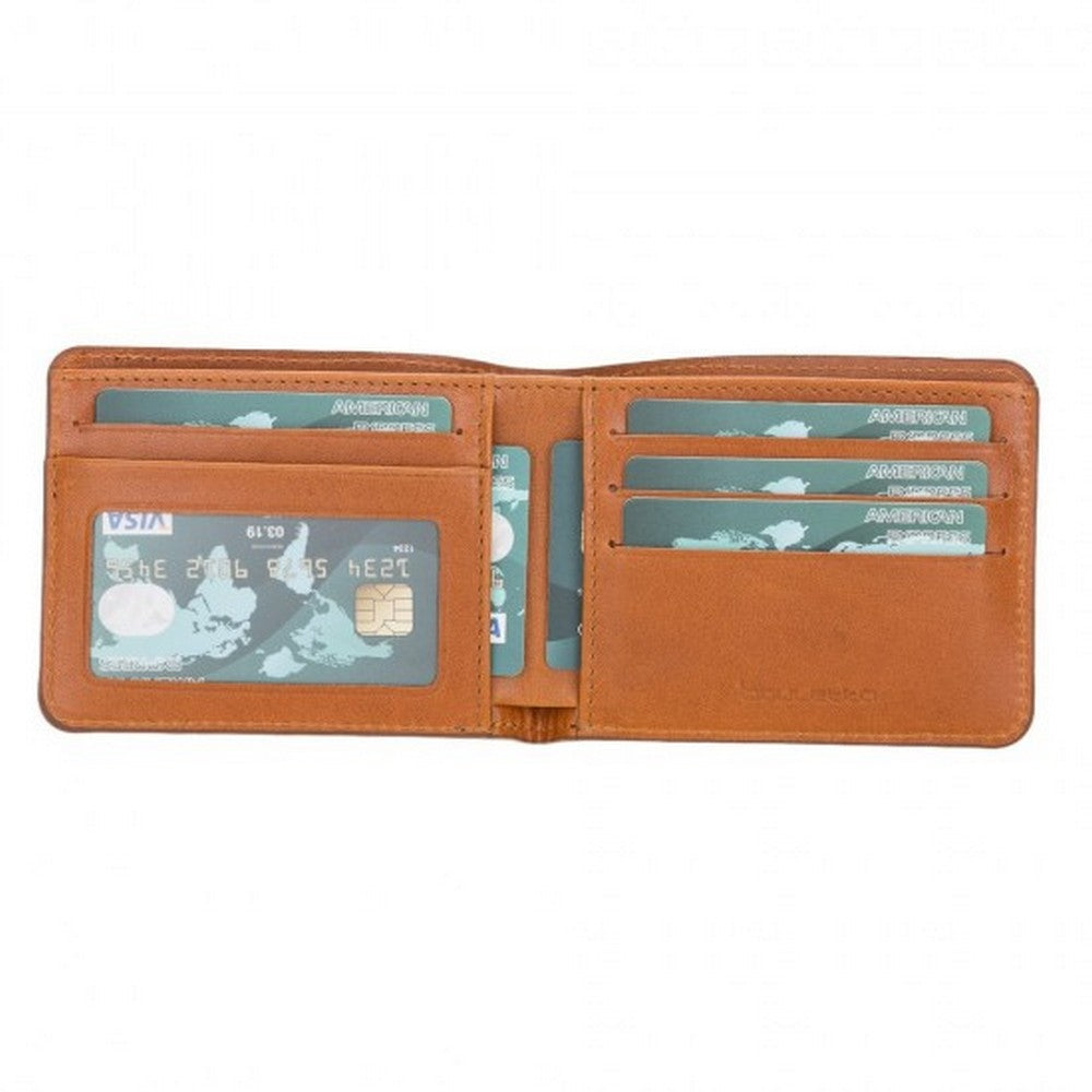 Pier Wallet, 8 Card Compartments, Effect Tan