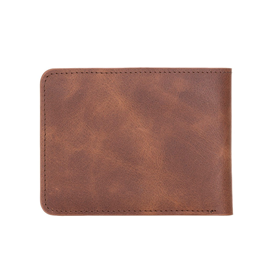 Pier Wallet, 8 Card Compartments, Rustic Brown