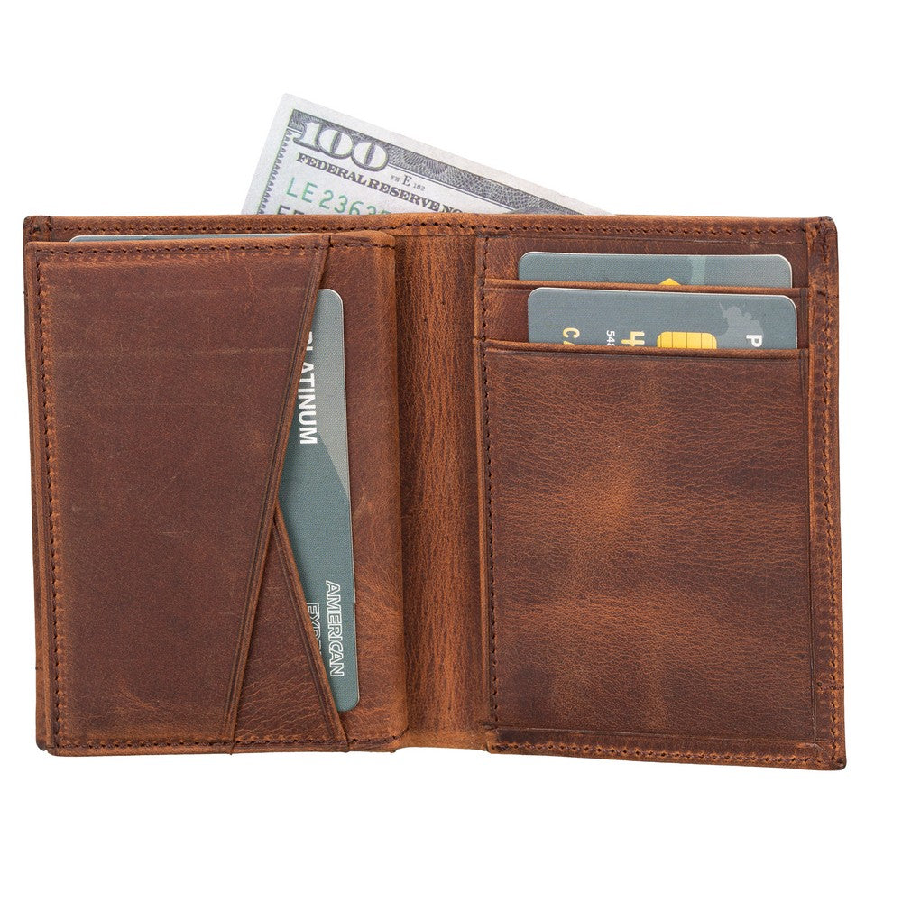 Airmaka AirTag Compatible Leather Wallet G2 Brown