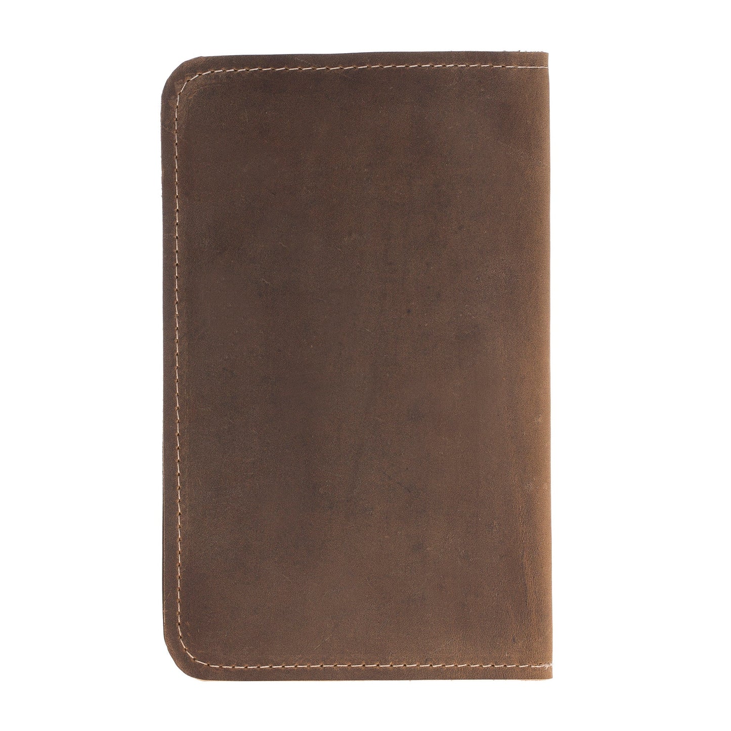 Passport Cover with Leather Wallet, 4 Card Compartments, Caramel