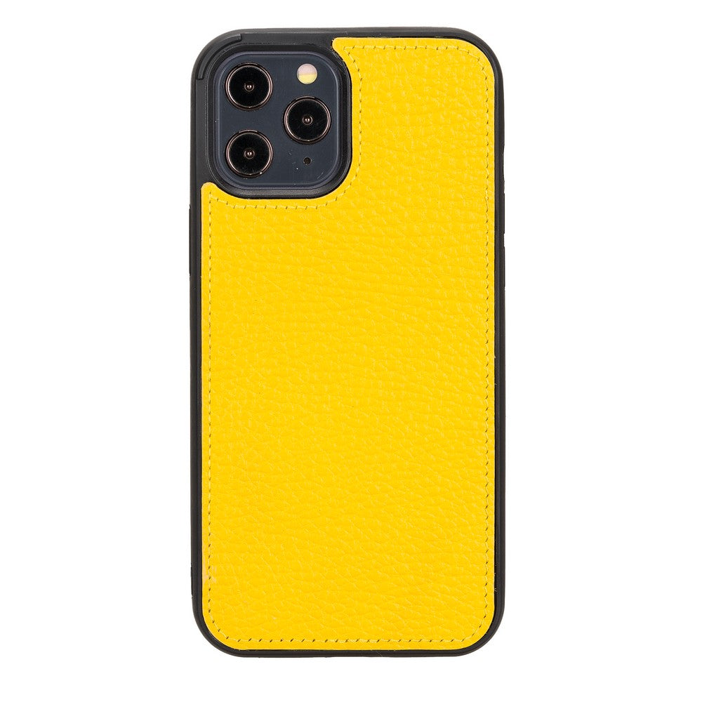 Apple iPhone 12 Pro Max Compatible Leather Wallet Case FL12 Yellow