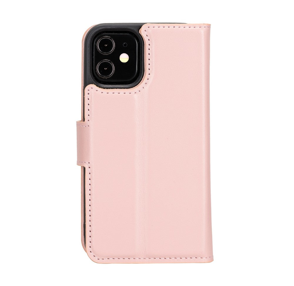 Apple iPhone 12 mini Compatible Leather Wallet Case NU2 Pink