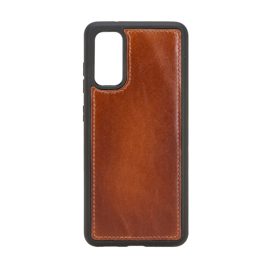 Samsung Galaxy S20 Compatible Leather Wallet Case RST2EF Brown