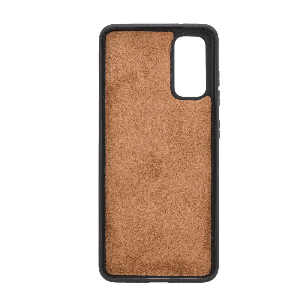 Samsung Galaxy S20 Compatible Leather Wallet Case RST2EF Brown