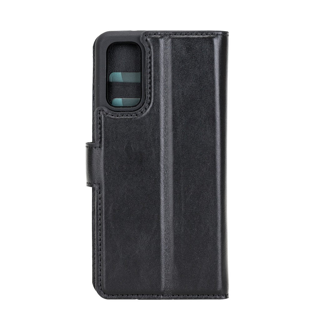 Samsung Galaxy S20 Compatible Leather Wallet Case RST1 Black