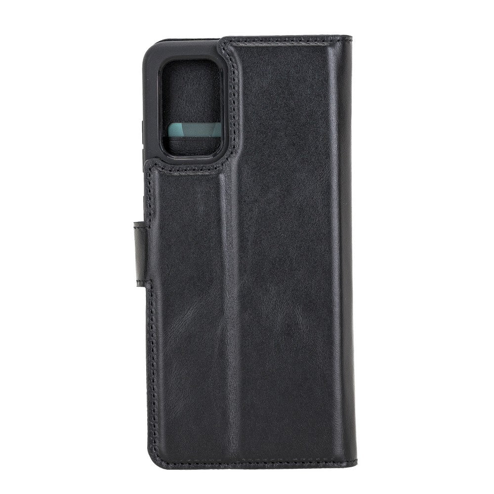 Samsung Galaxy S20 Plus Compatible Leather Wallet Case RST1 Black