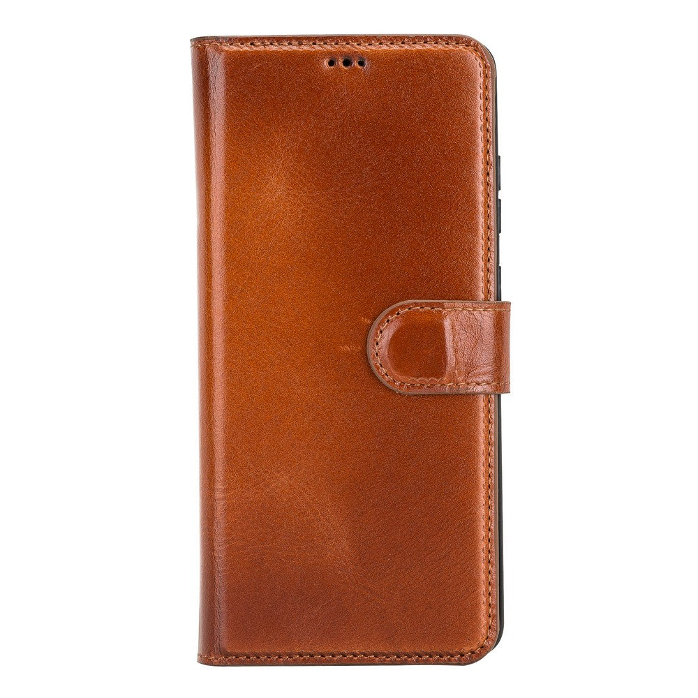 Samsung Galaxy S20 Ultra Compatible Leather Wallet Case RST2EF Brown