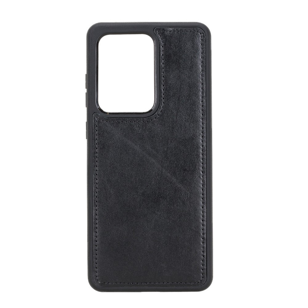 Samsung Galaxy S20 Ultra Compatible Leather Wallet Case RST1 Black