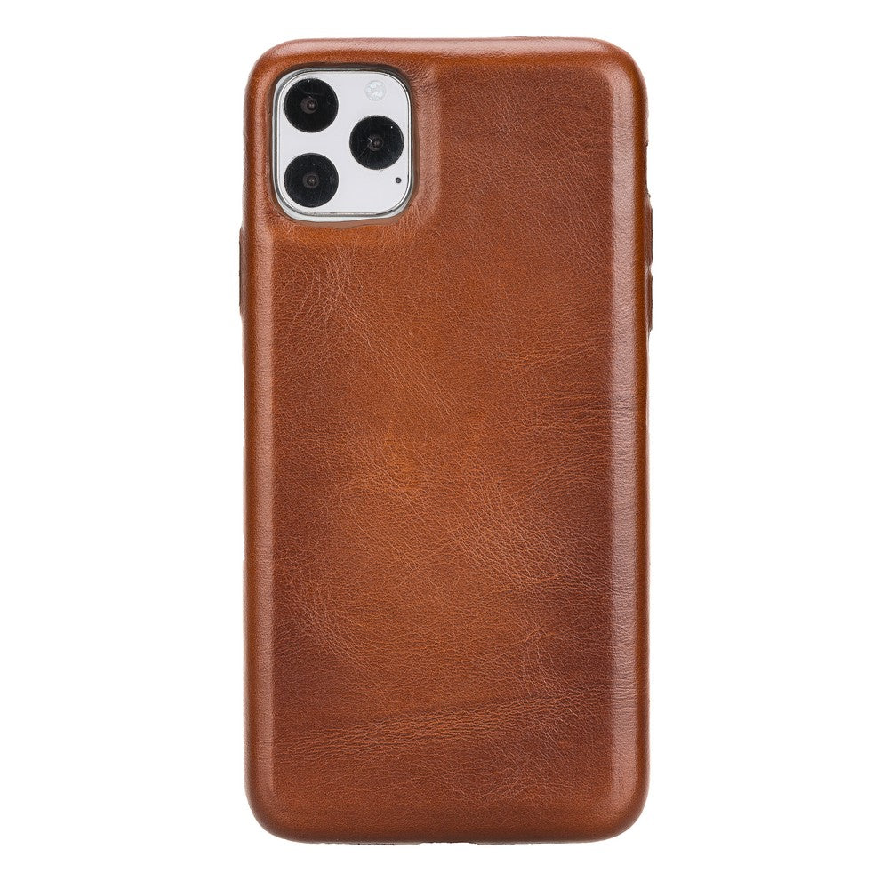 Apple iPhone 11 Pro Max Compatible Leather Back Cover ROCK RST2EF Tan