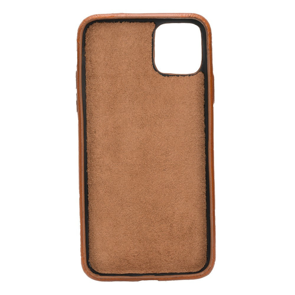 Apple iPhone 11 Pro Max Compatible Leather Back Cover ROCK RST2EF Tan