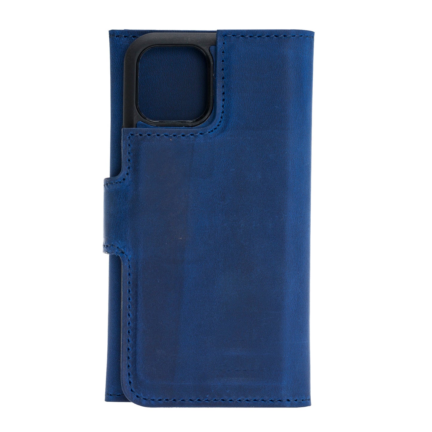 Apple iPhone 11 Pro Compatible Leather Phone Case Santa Blue