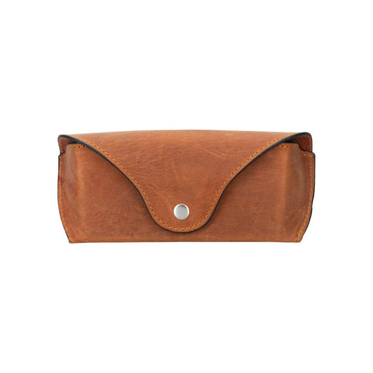 Roan Leather Glasses Case G2 Brown 