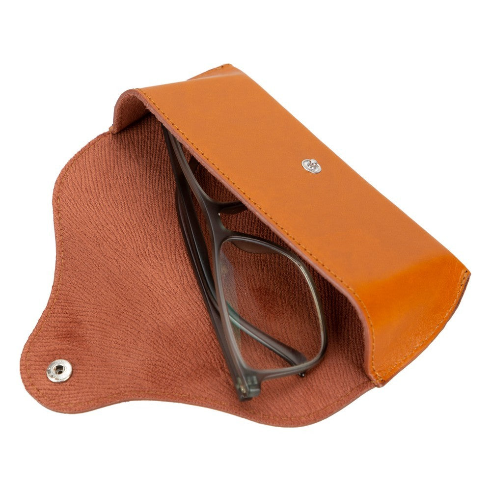 Roan Leather Glasses Case RST2 Tan