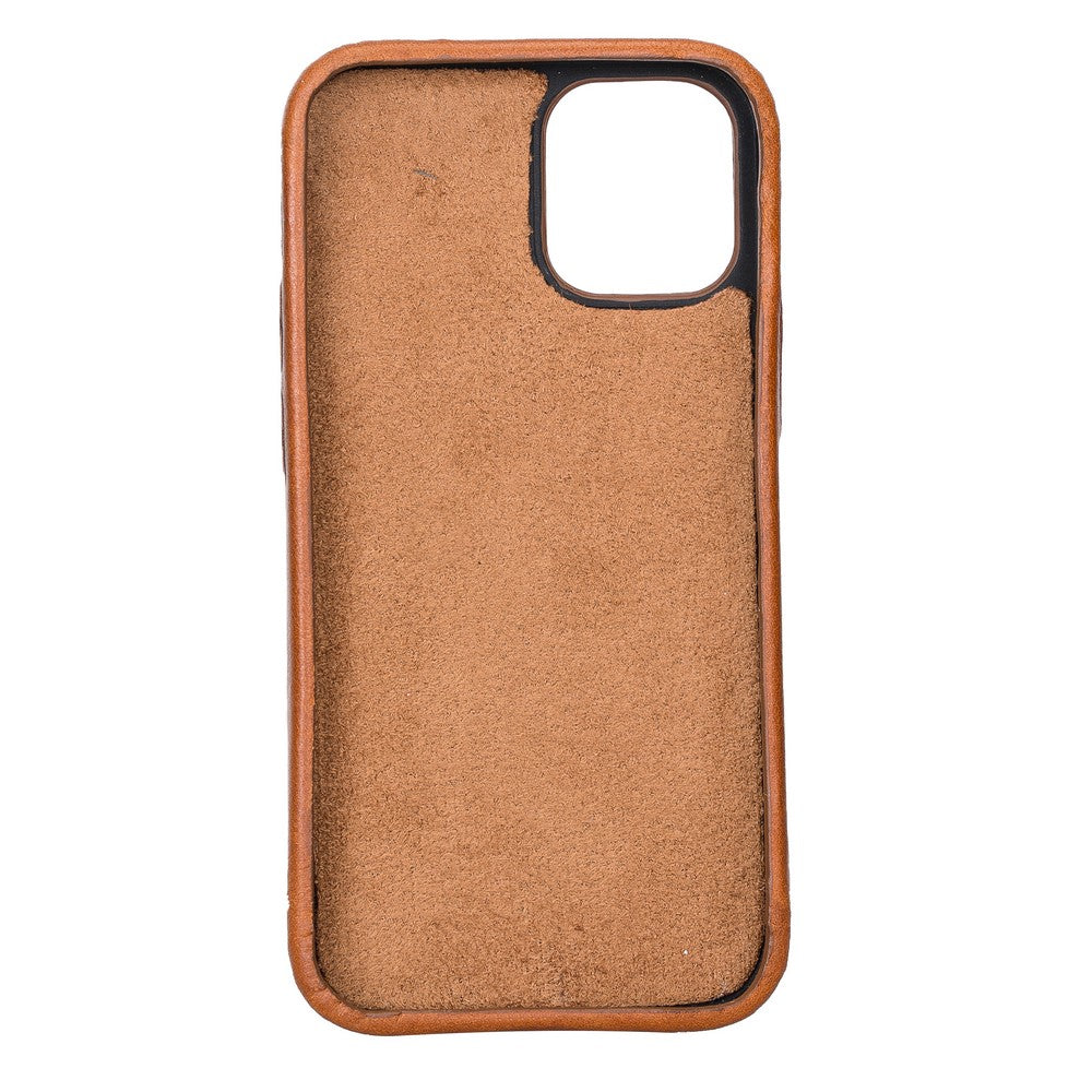 Apple iPhone 12 mini Compatible Leather Back Cover ROCK RST2EF Tan