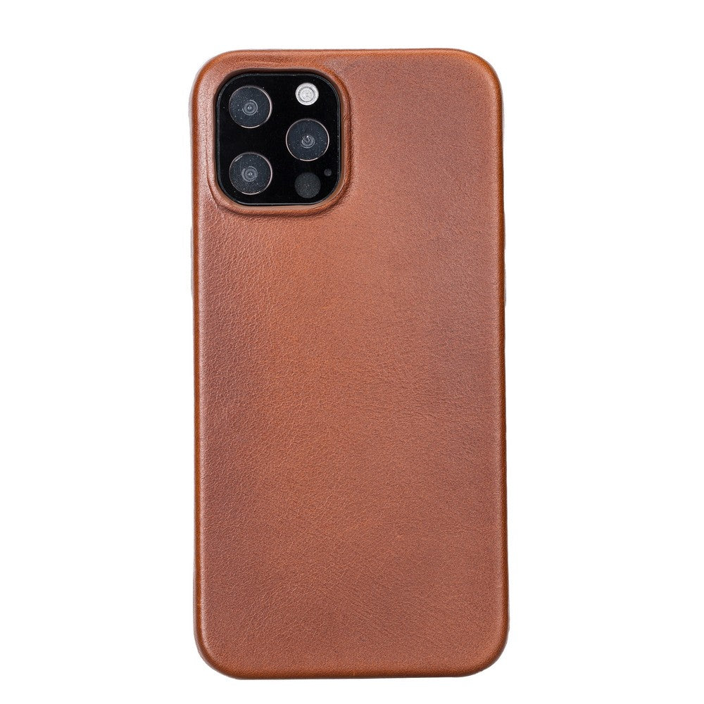 Apple iPhone 12 Pro Max Compatible Leather Back Cover ROCK RST2EF Tan