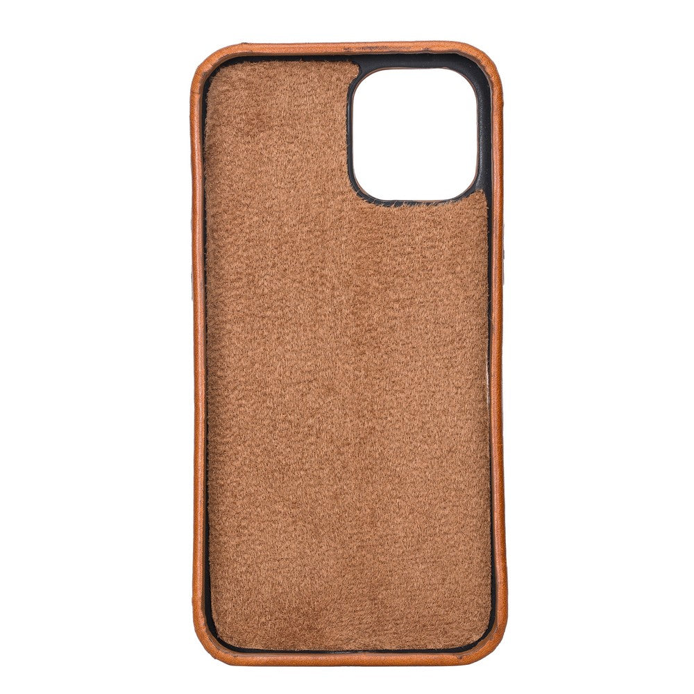 Apple iPhone 12 Pro Max Compatible Leather Back Cover ROCK RST2EF Tan