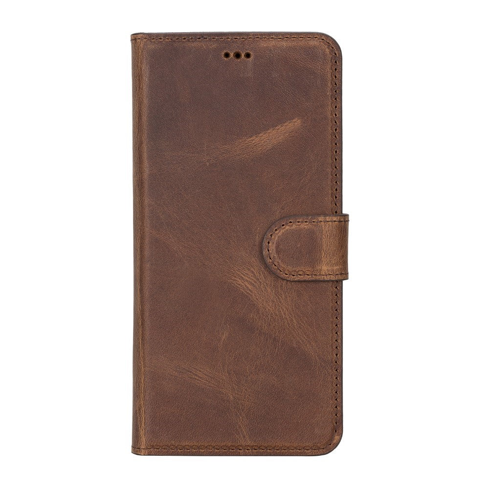 Samsung Galaxy S22 Plus Compatible Leather Wallet Case MWWN G2 Brown