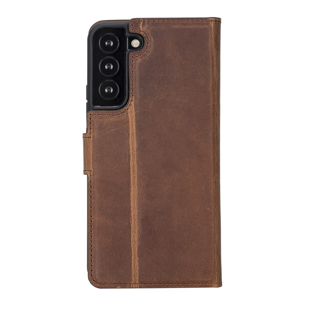 Samsung Galaxy S22 Plus Compatible Leather Wallet Case MWWN G2 Brown