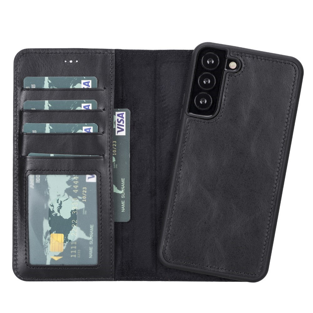 Samsung Galaxy S22 Plus Compatible Leather Wallet Case MWWN RST1 