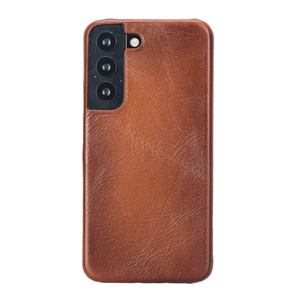 Samsung Galaxy S22 Compatible Leather Back Cover UJ RST2EF Tan