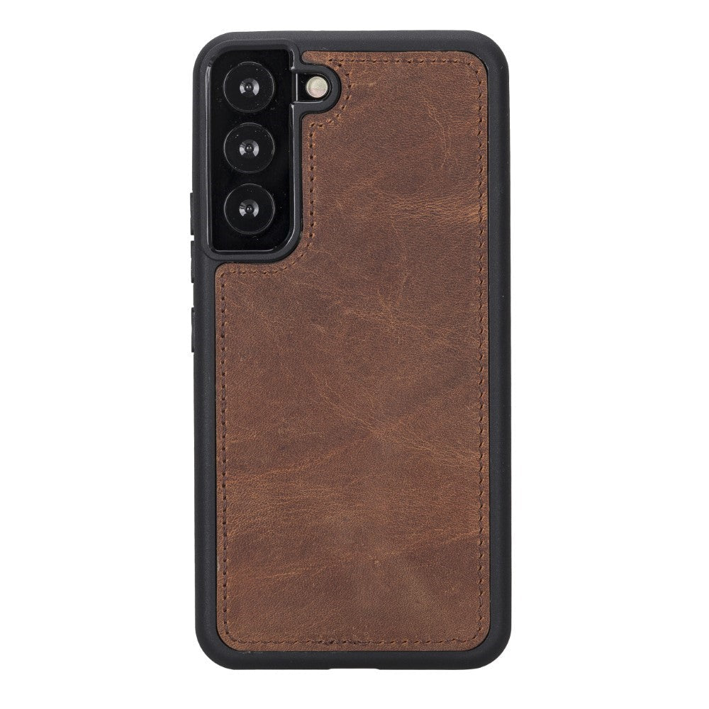 Samsung Galaxy S22 Compatible Leather Wallet Case MWWN G2 Brown 