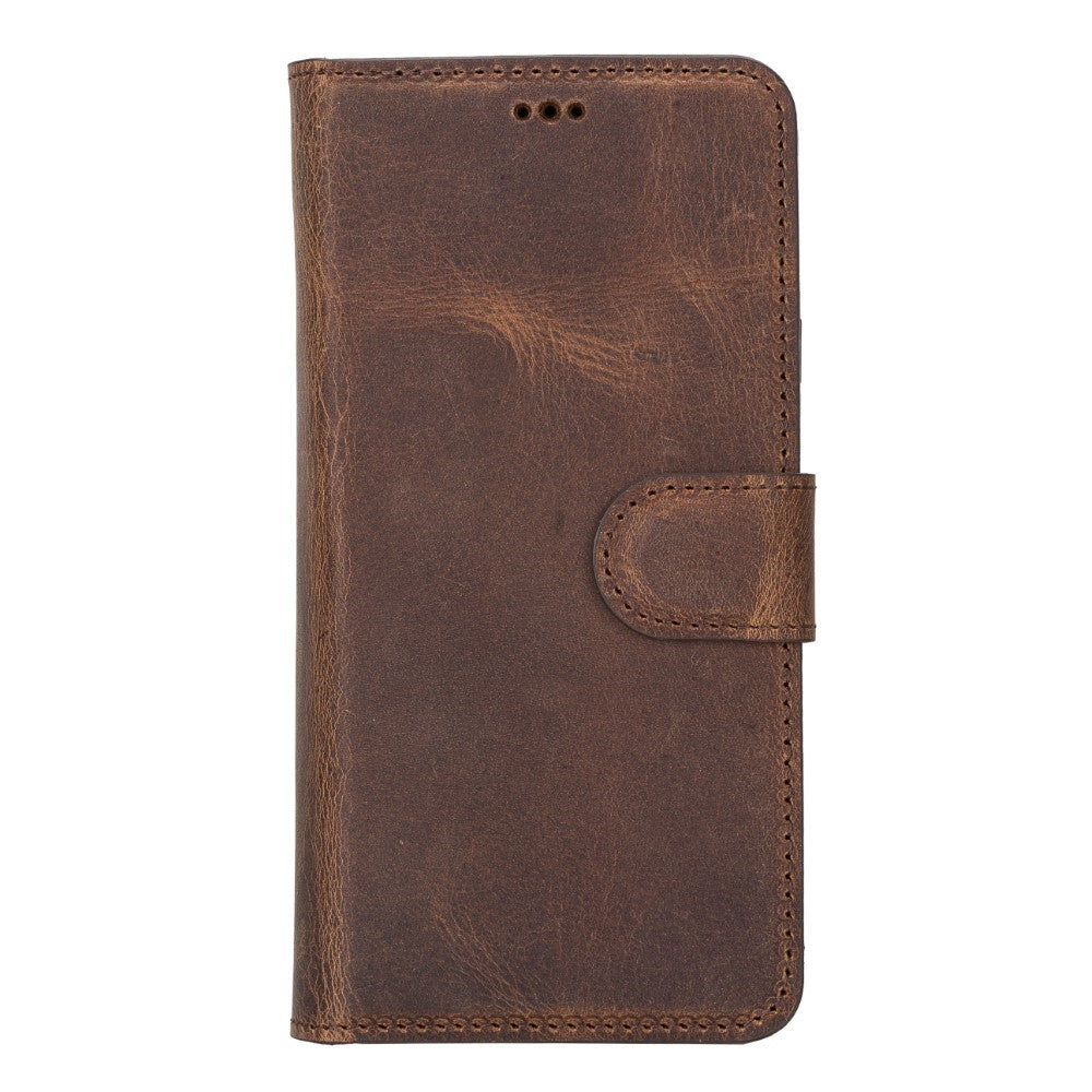 Samsung Galaxy S22 Compatible Leather Wallet Case MWWN G2 Brown 